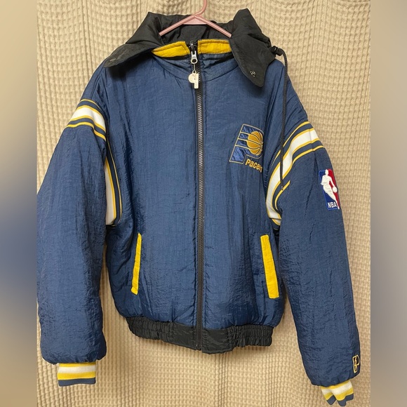 Vintage Collectors Pacers Reversible Pro Player Puffer Jacket Large NWOT - Picture 7 of 12